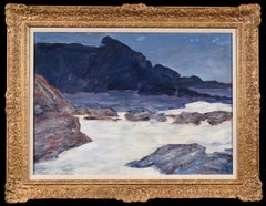 Cape Elizabeth - Maine - Paesaggio marino realista americano dipinto a olio da George Luks