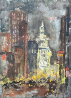 Seventh Avenue (New York City Manhattan cityscape painting)