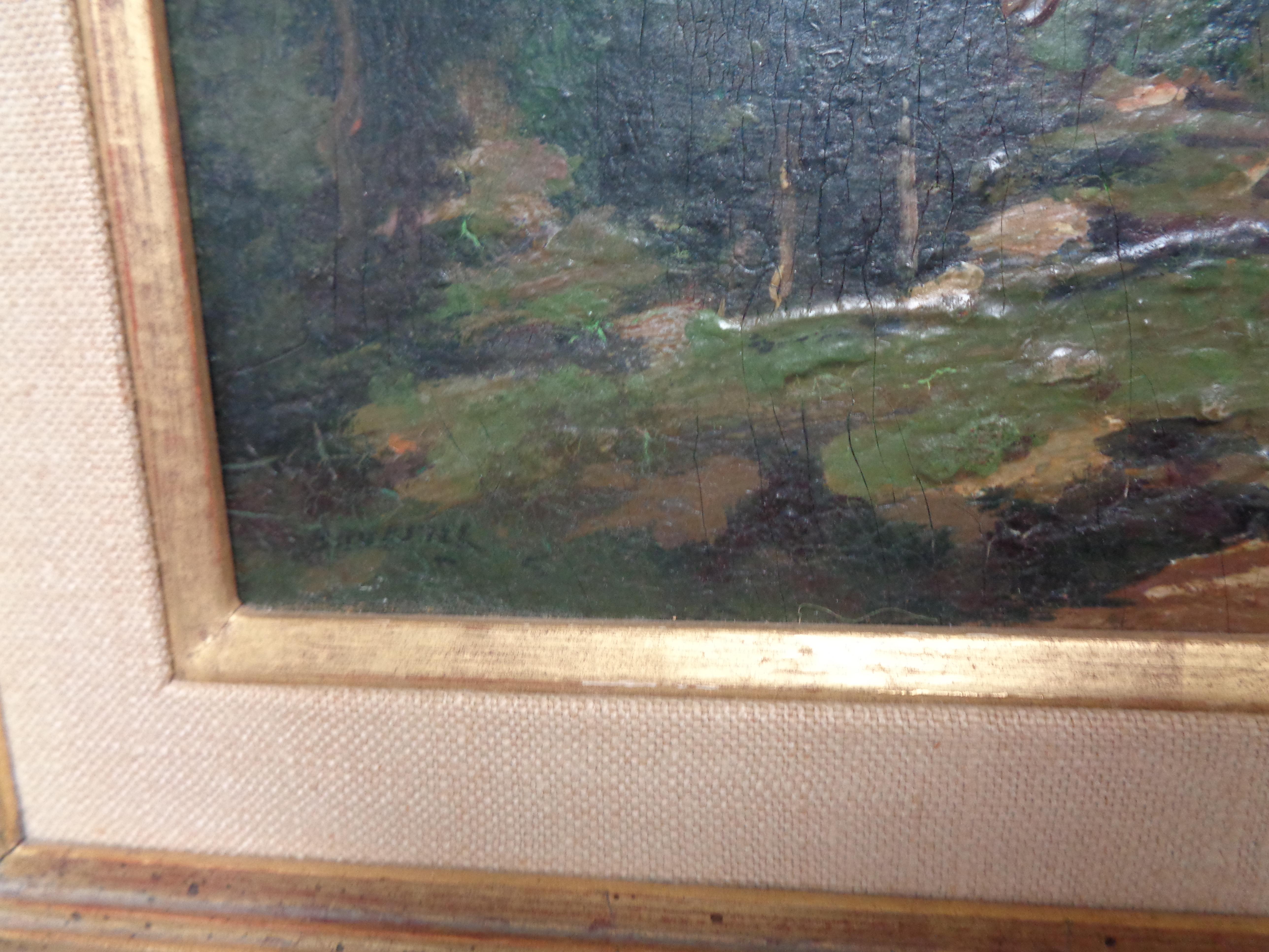 Amerikanischer Künstler des Impressionismus, Ölgemälde, George Bruestle Salmagundi Club im Angebot 1