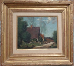  Peinture à l'huile impressionniste américaine George Bruestle Salmagundi Club