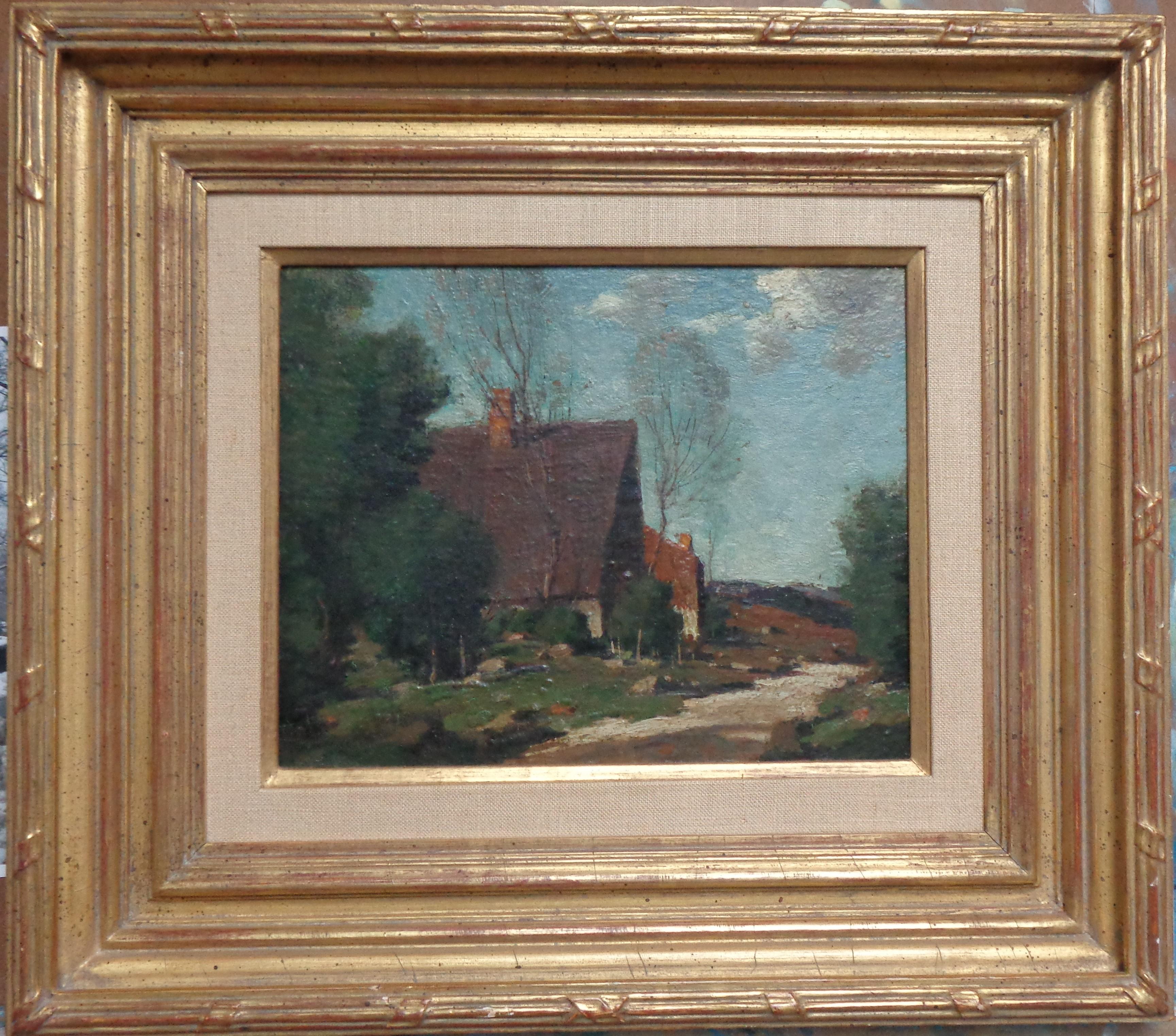 Amerikanischer Künstler des Impressionismus, Ölgemälde, George Bruestle Salmagundi Club