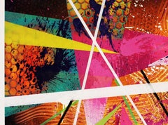 Bursting Forth, Original Signed Contemporary Bold and Colorful Abstract Painting