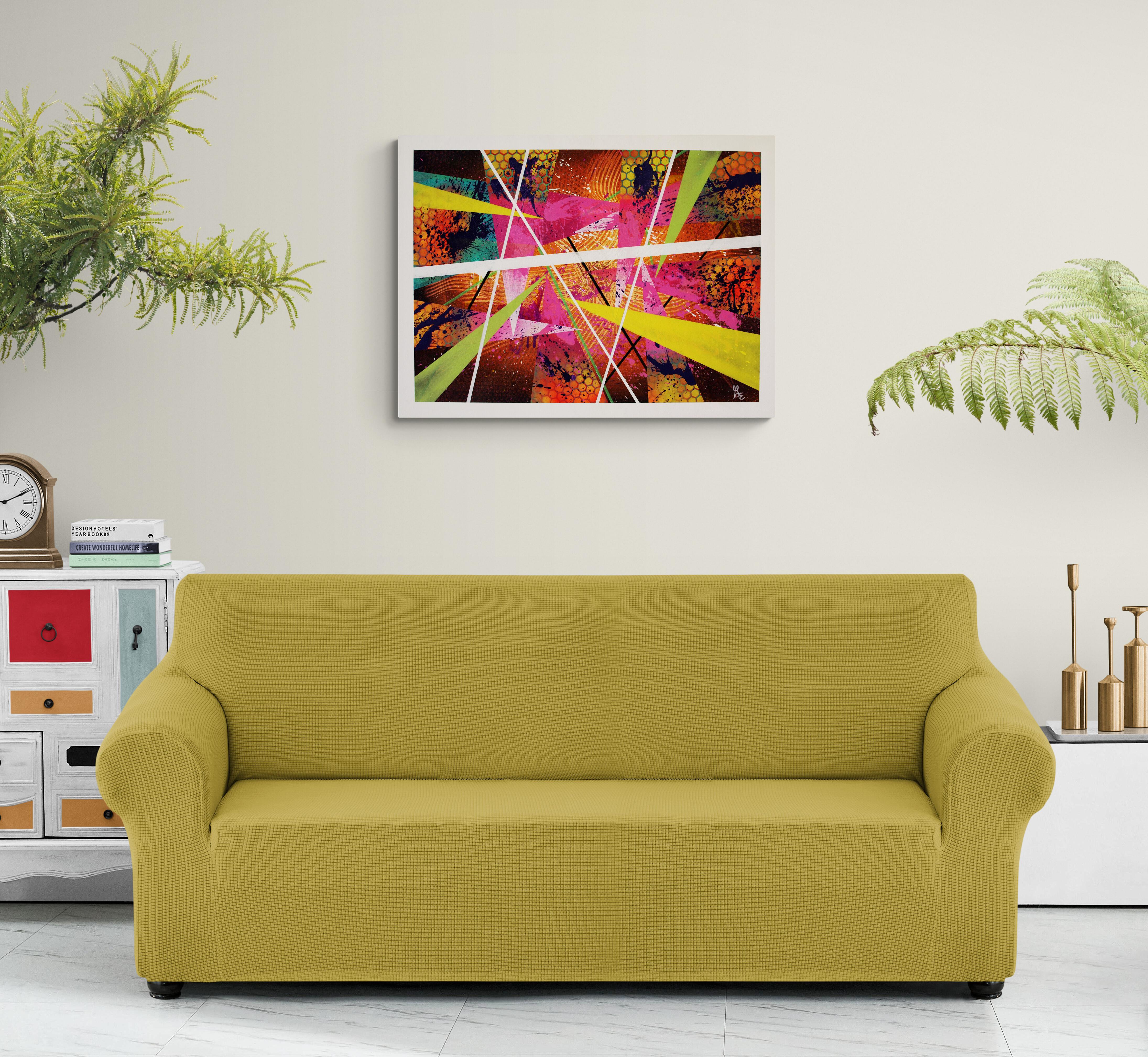 Bursting Forth, Original Signed Contemporary Bold and Colorful Abstract Painting For Sale 2