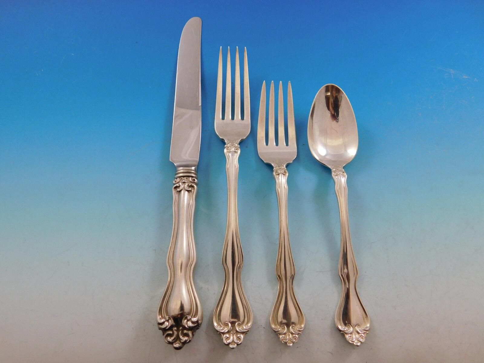 George & Martha by Westmorland Sterling Silver Flatware Set 12 Service 93 Pcs For Sale 5