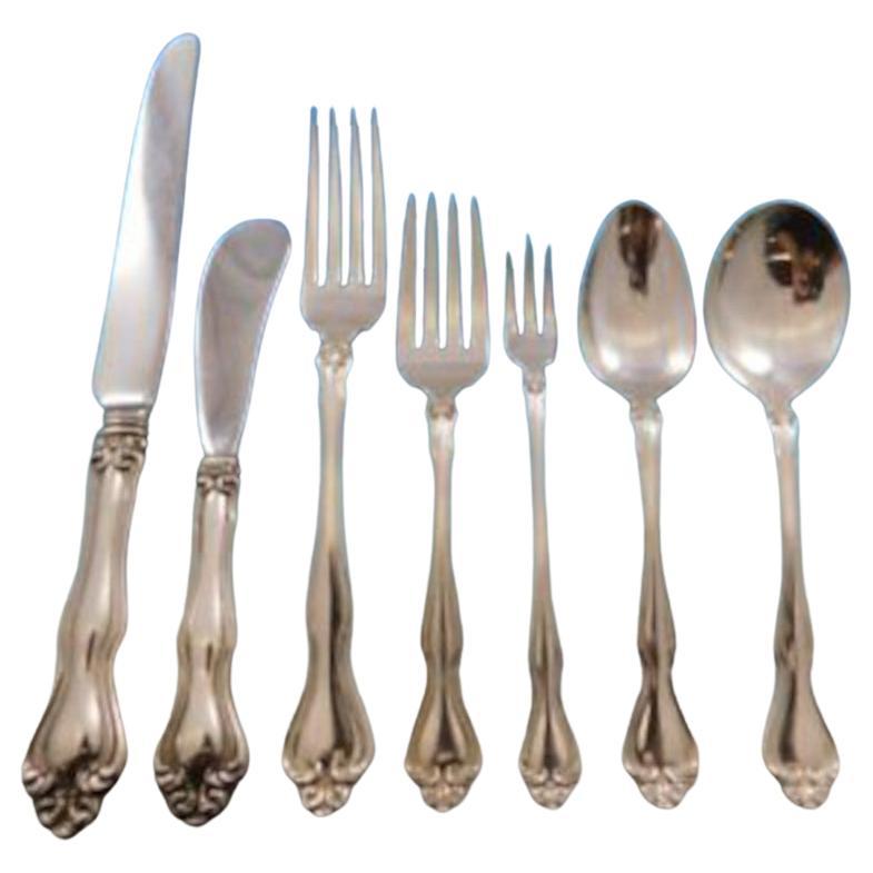 George & Martha by Westmorland Sterling Silver Flatware Set 12 Service 93 Pcs For Sale
