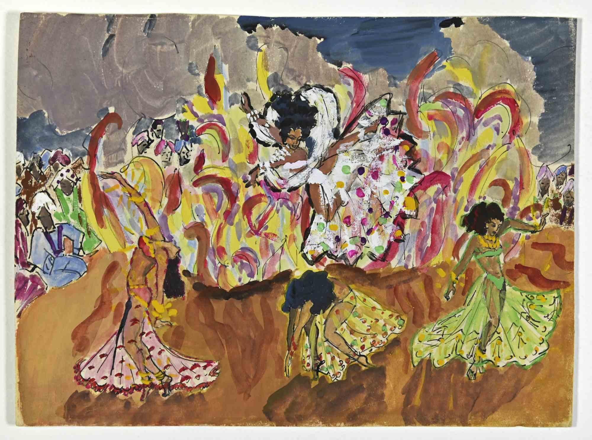La danza - Disegno di George Martin - Metà del XX secolo