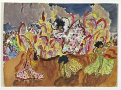 La danza - Disegno di George Martin - Metà del XX secolo