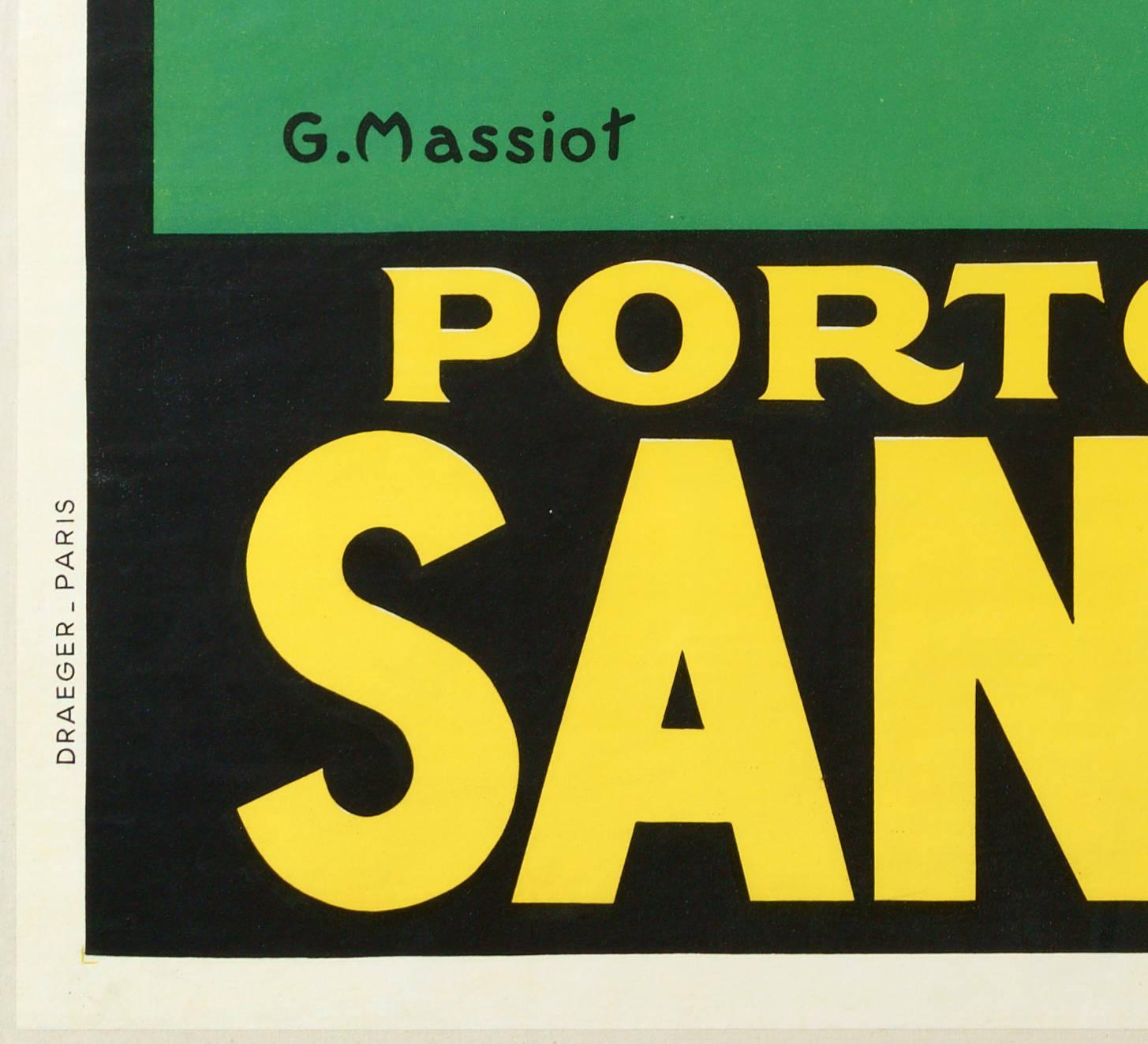 Sandeman  Porto & Sherry - Affiche originale emblématique - Art déco Print par George Massiot Brown