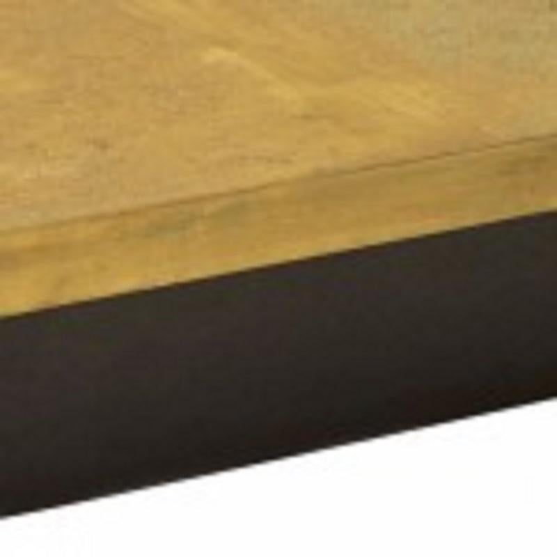 Late 20th Century George Mathias Belgian Modern Square Etched Brass Coffee Table For Sale