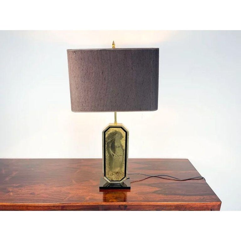 Mathias Brass Table Lamp, 1970 For Sale at 1stDibs