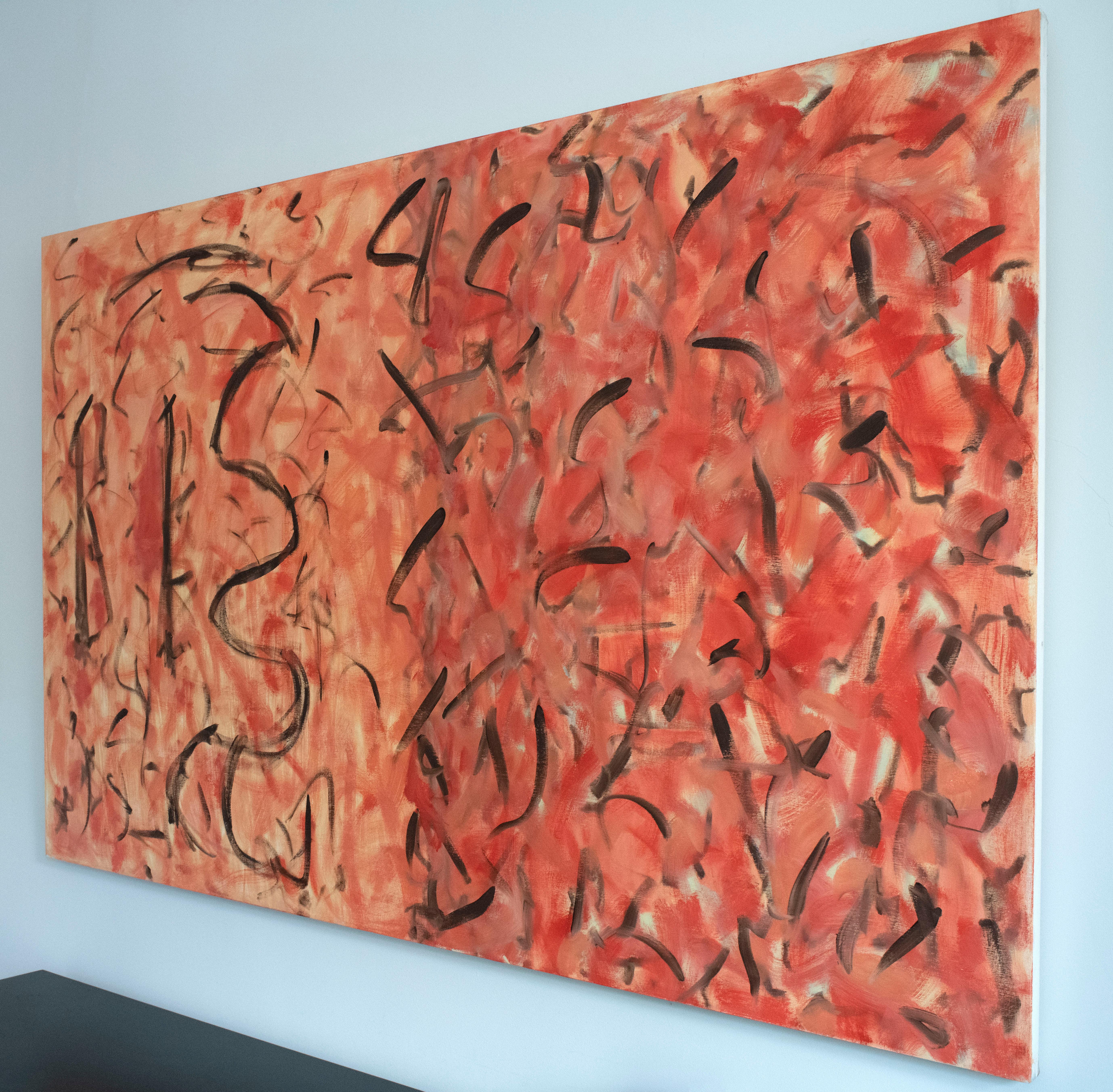 Abstraktes Gemälde mit abstraktem Muster von George McClancy im Angebot 2