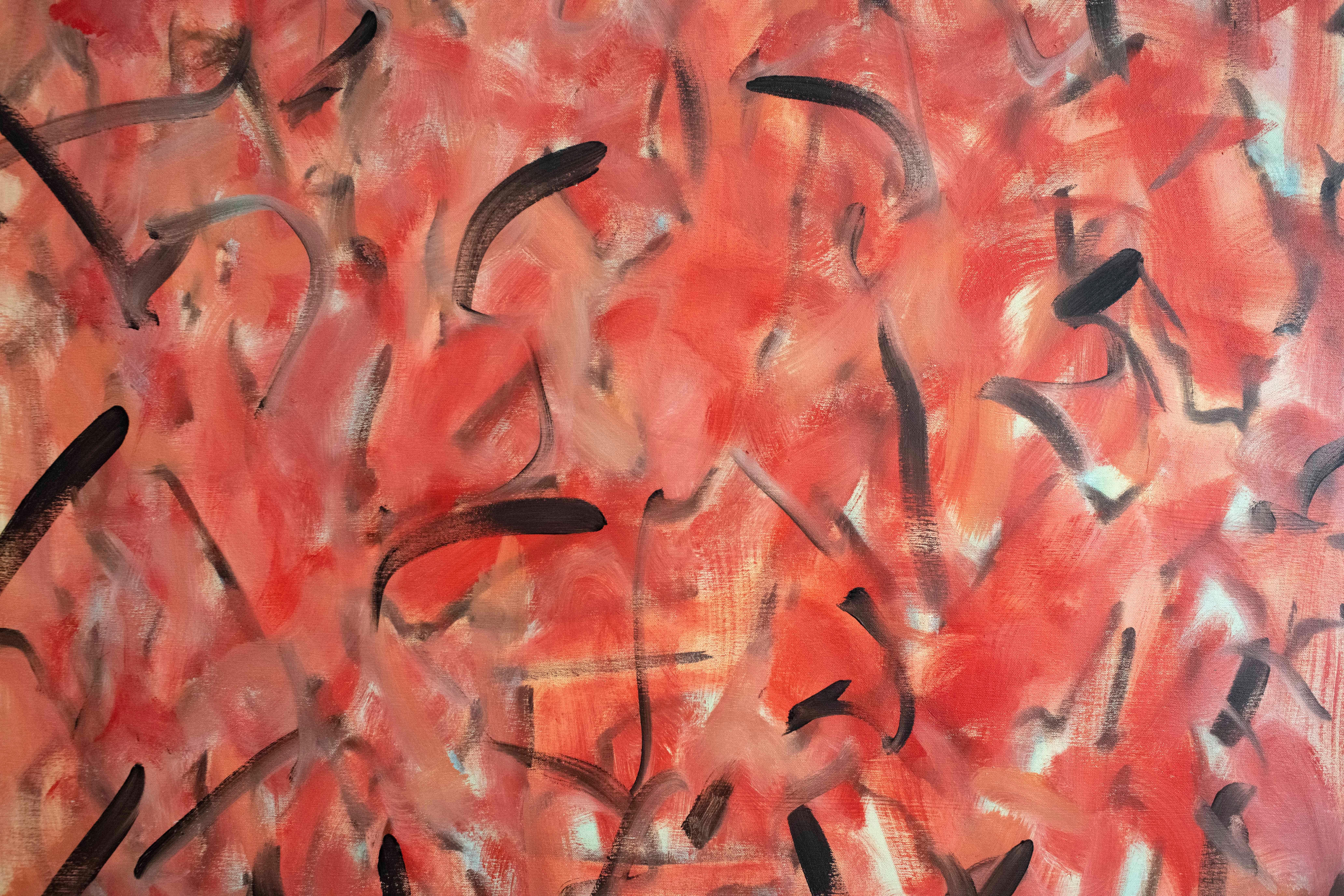 Abstraktes Gemälde mit abstraktem Muster von George McClancy im Angebot 3