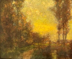 "Autumn Landscape, " George McCord, Tonalist Scene, Hudson River School, New York