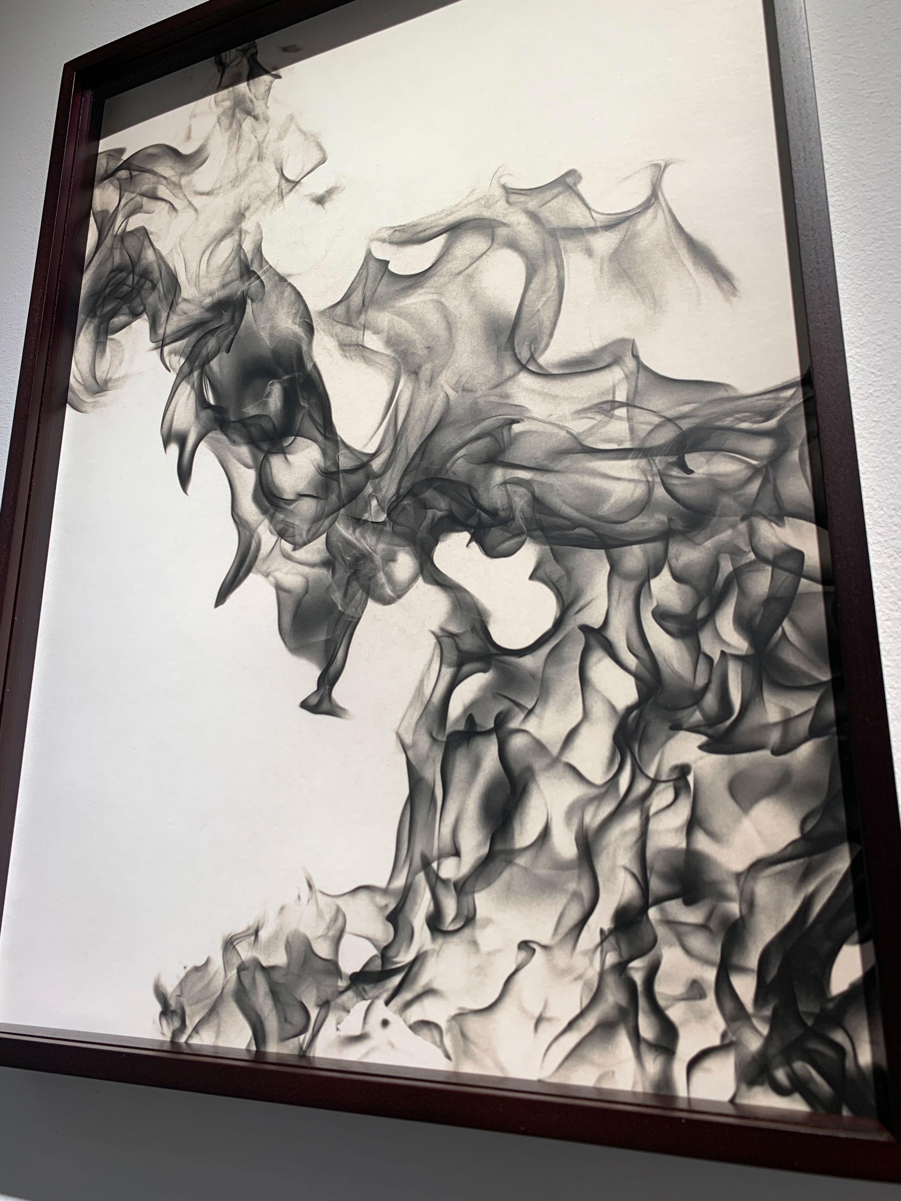 Inspired by East Asian Sumi ink drawings, George McLeod wanted to find a photographic way of producing intricately detailed images. As with Sumi ink drawing, fire is both controllable, and unpredictable. The painter controls the brush, however, the