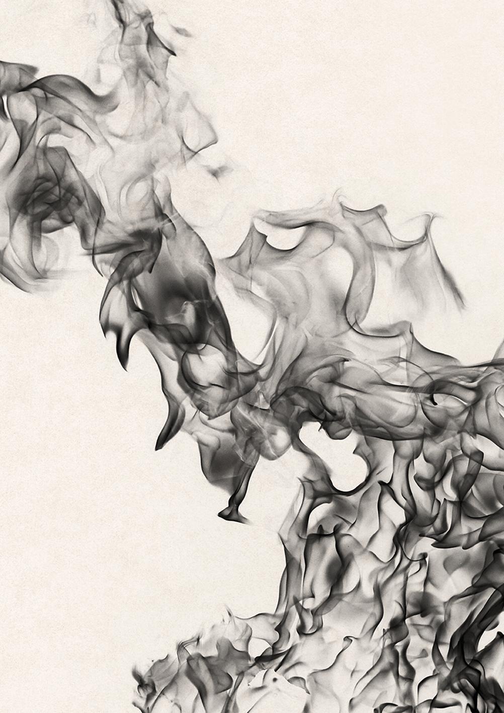 George McLeod Abstract Print - Fire Study 1 - Flames, Fine Art Photographic Print, Signed and Framed