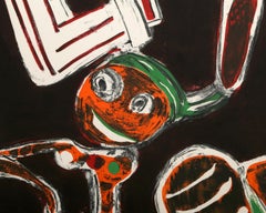 Debonair Disco, Pop-Art-Prägeradierung mit Aquatinta von George McNeil