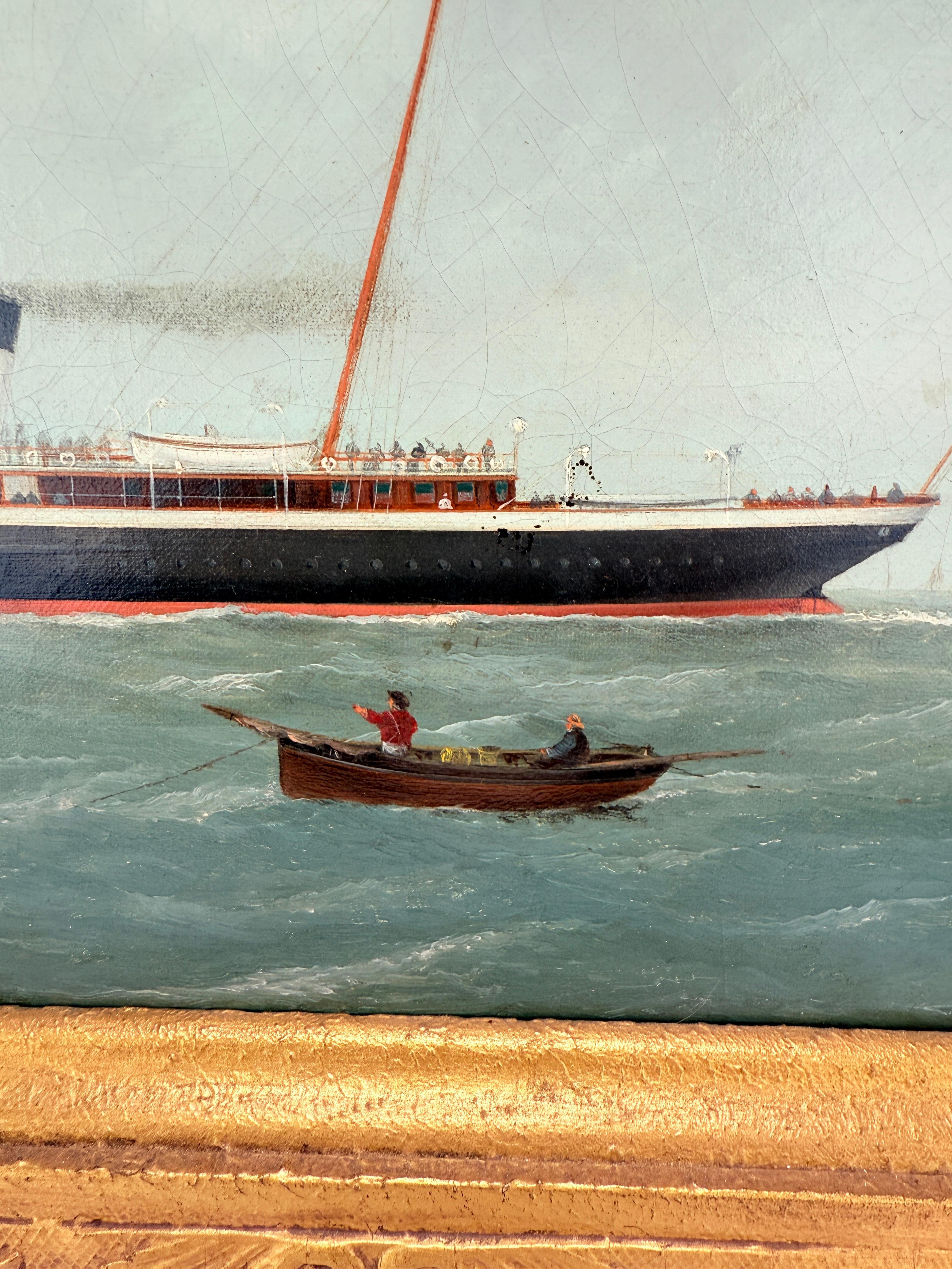 George Mears (Brite, tätig 1860-1895) Porträt des Dampfschiffs 