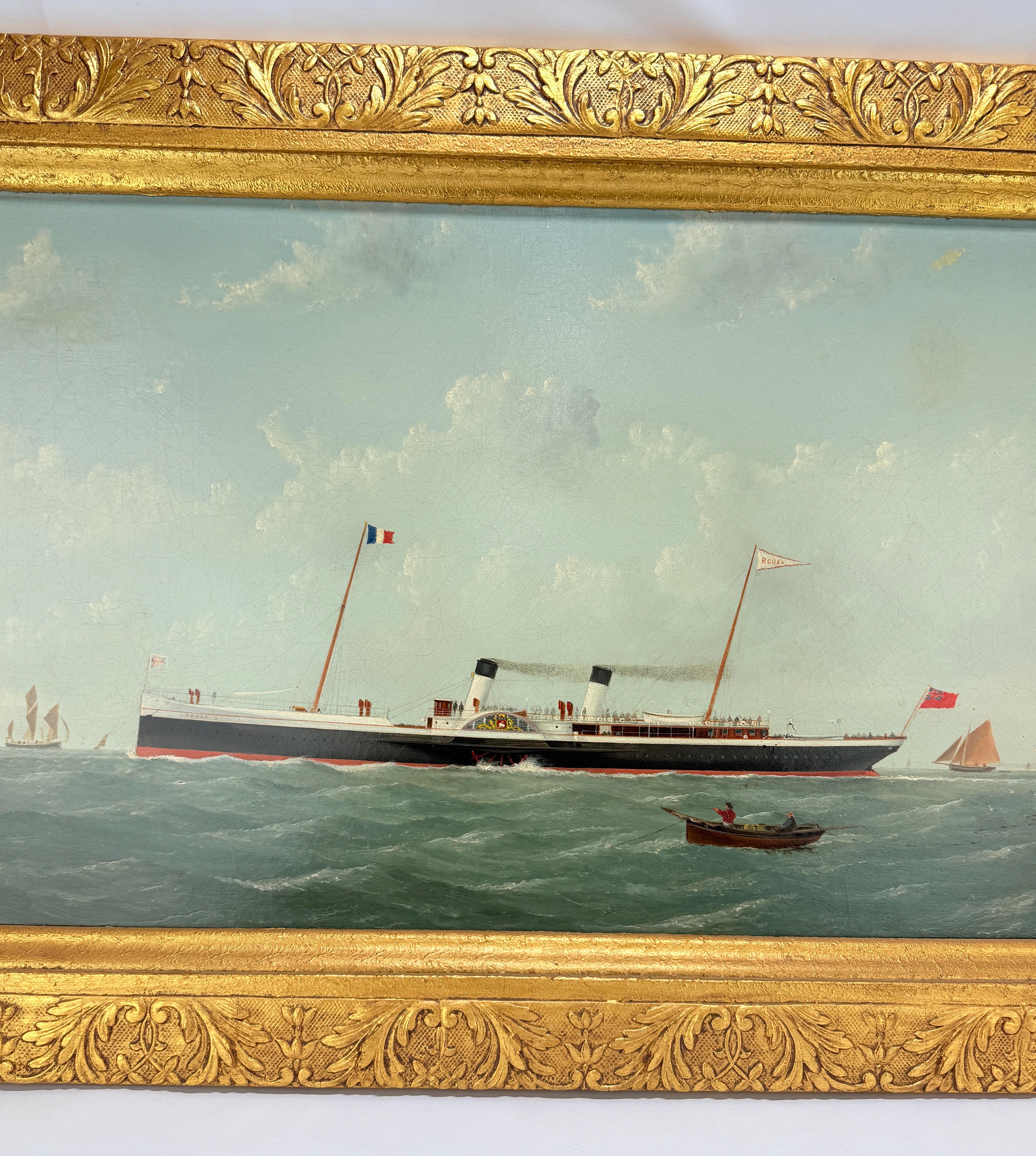 George Mears (Brite, tätig 1860-1895) Porträt des Dampfschiffs 