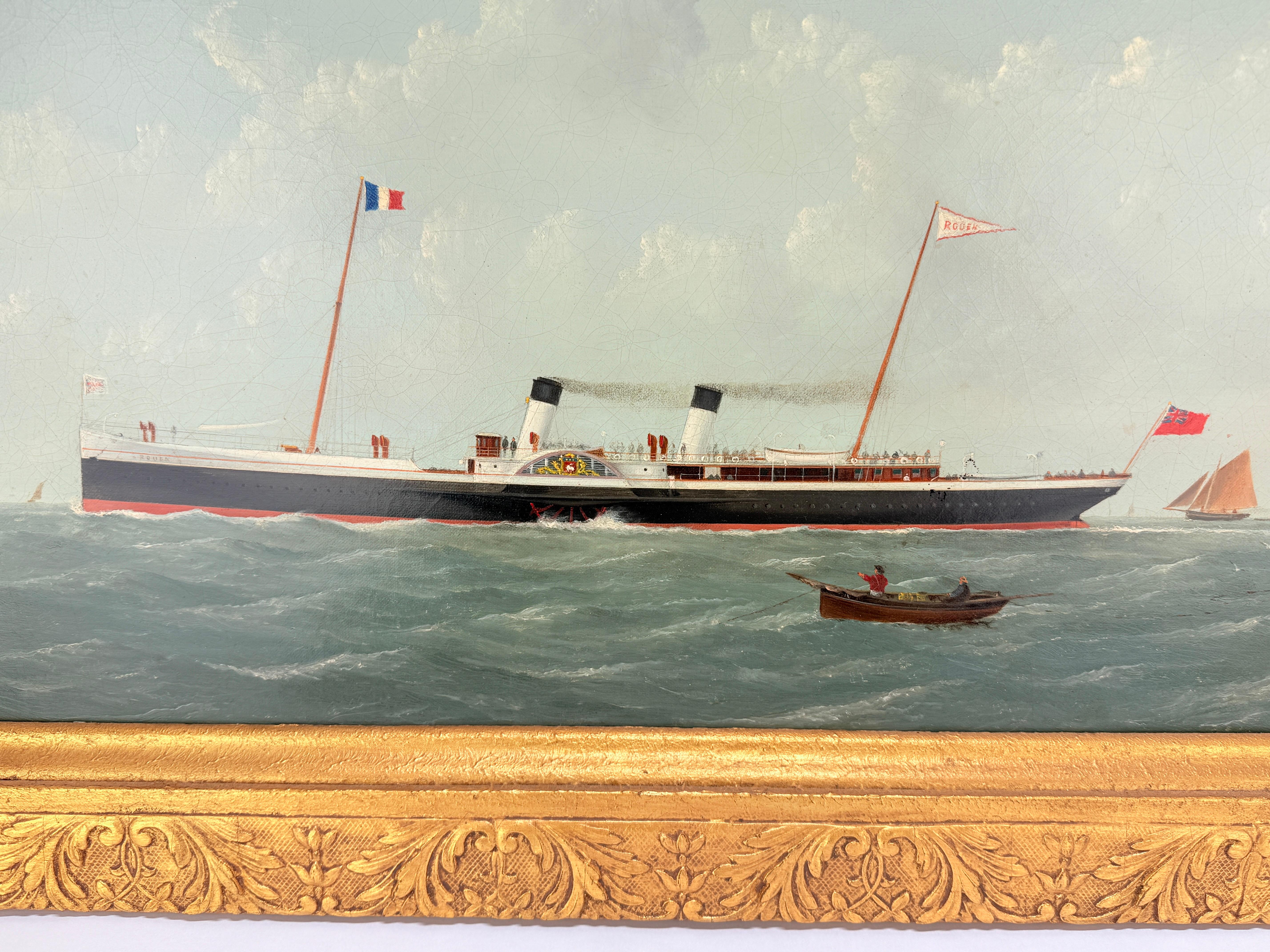George Mears (Brite, tätig 1860-1895) Porträt des Dampfschiffs 