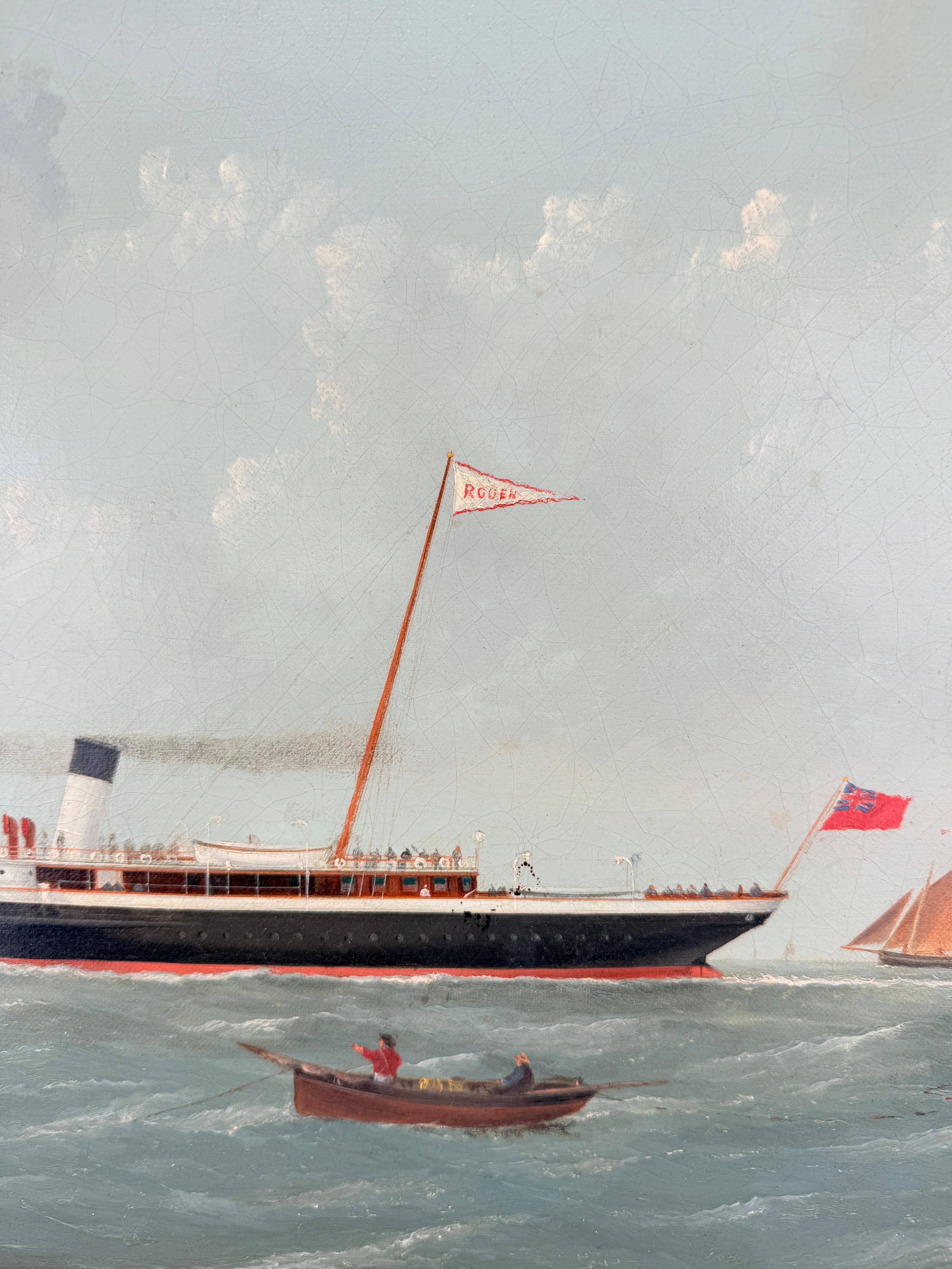 George Mears (Brite, tätig 1860-1895) Porträt des Dampfschiffs 