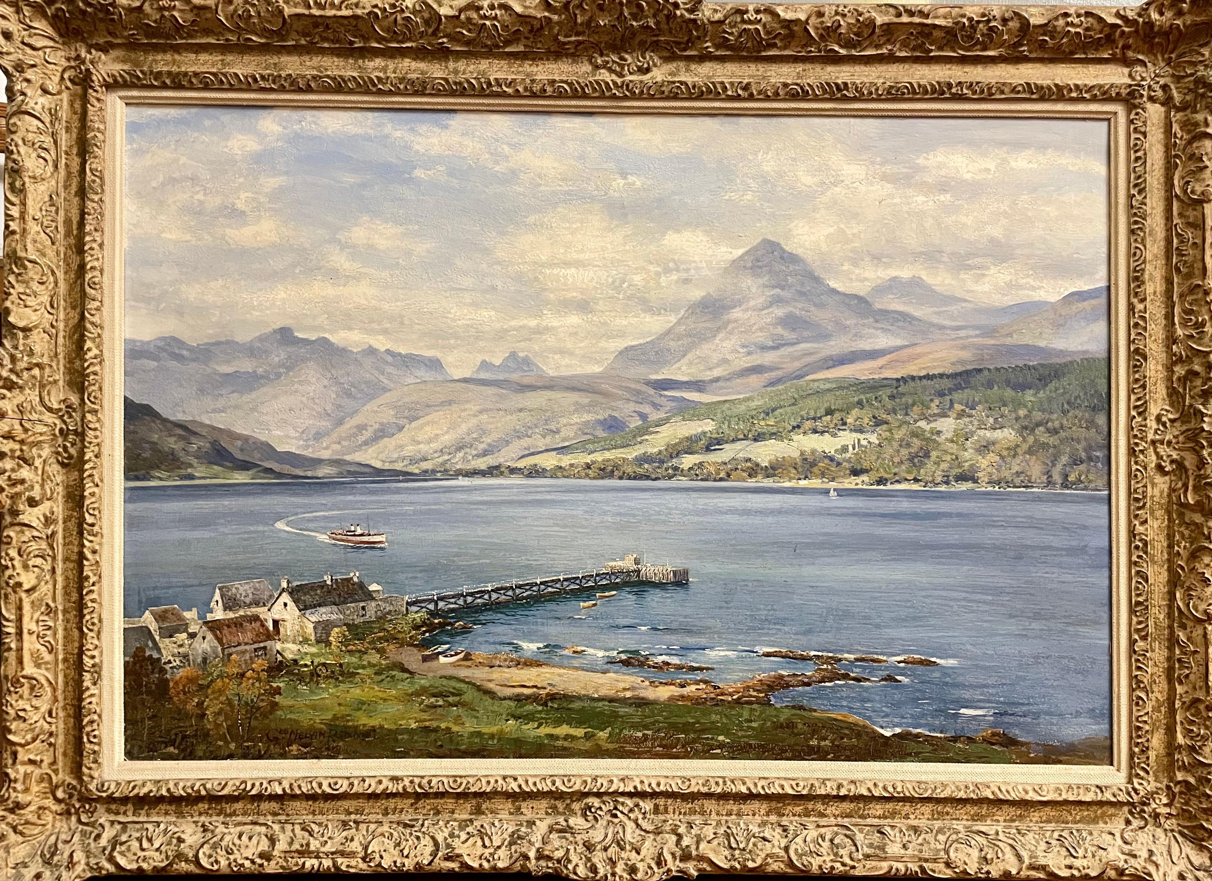 Isle of Arran, Brodick and Goatfell - Painting by George Melvin Rennie