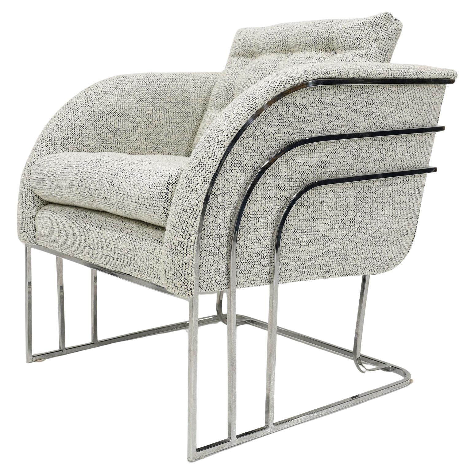 George Mergemov Lounge Chair in Boucle' For Sale