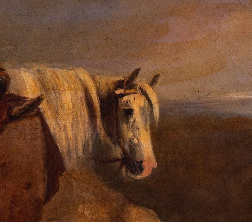 Circle of George Morland (British, 1762/63-1804)
A horse at an encampment
With added signature `G Morland’ (lower left)
Oil on board
12 x 16 in. (30.5 x 40.7 cm.)

