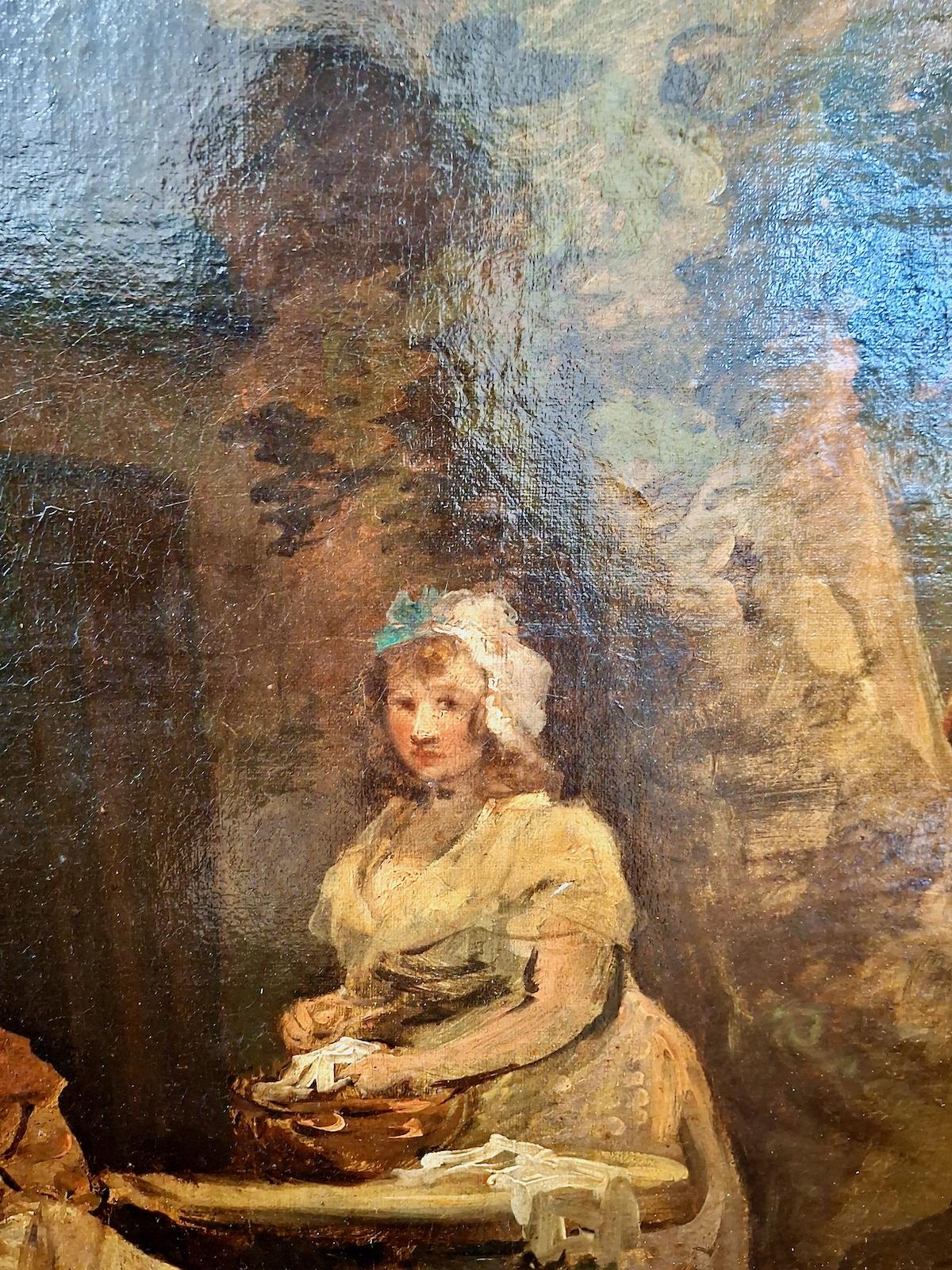 A Late 18th-Century Rural Family Scene For Sale 5