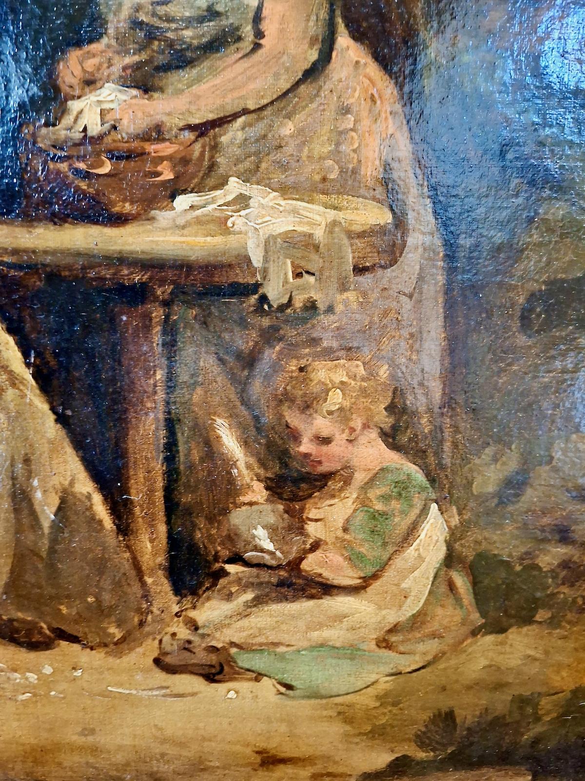 A Late 18th-Century Rural Family Scene For Sale 6
