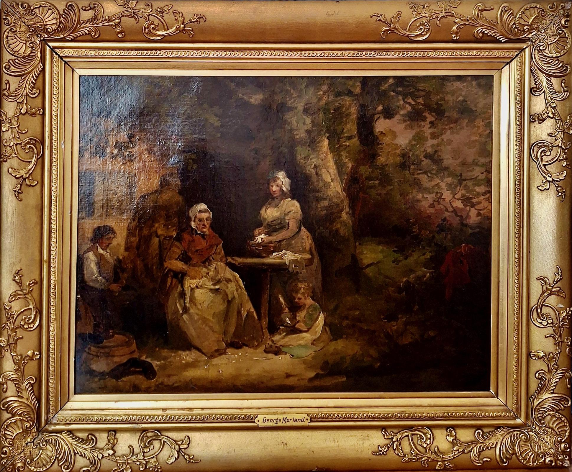 A Late 18th-Century Rural Family Scene