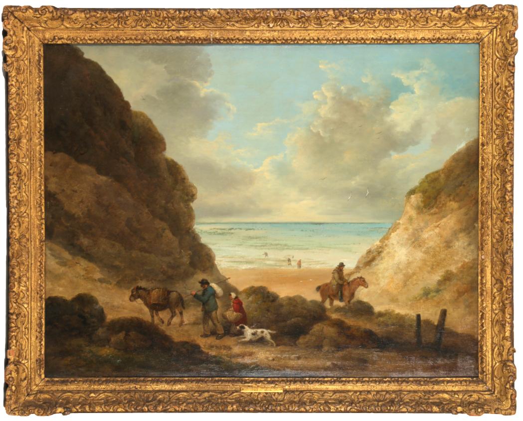 Heading home with the days catch - Painting by George Morland
