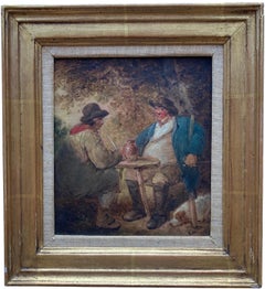 George Morland, Figures drinking outside an Inn