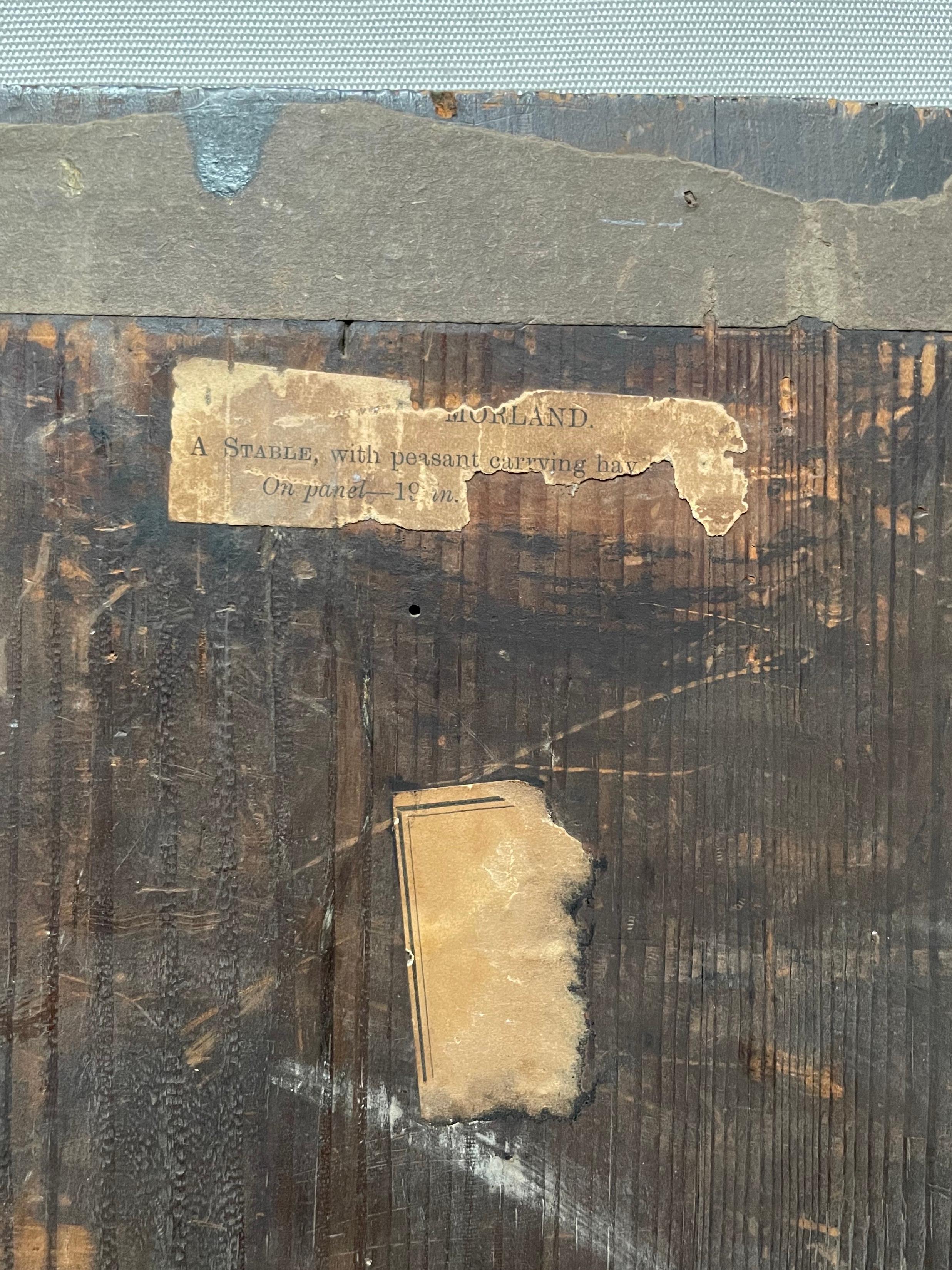 Lo sposo nella stalla, olio su pannello, fine XVIII secolo 6