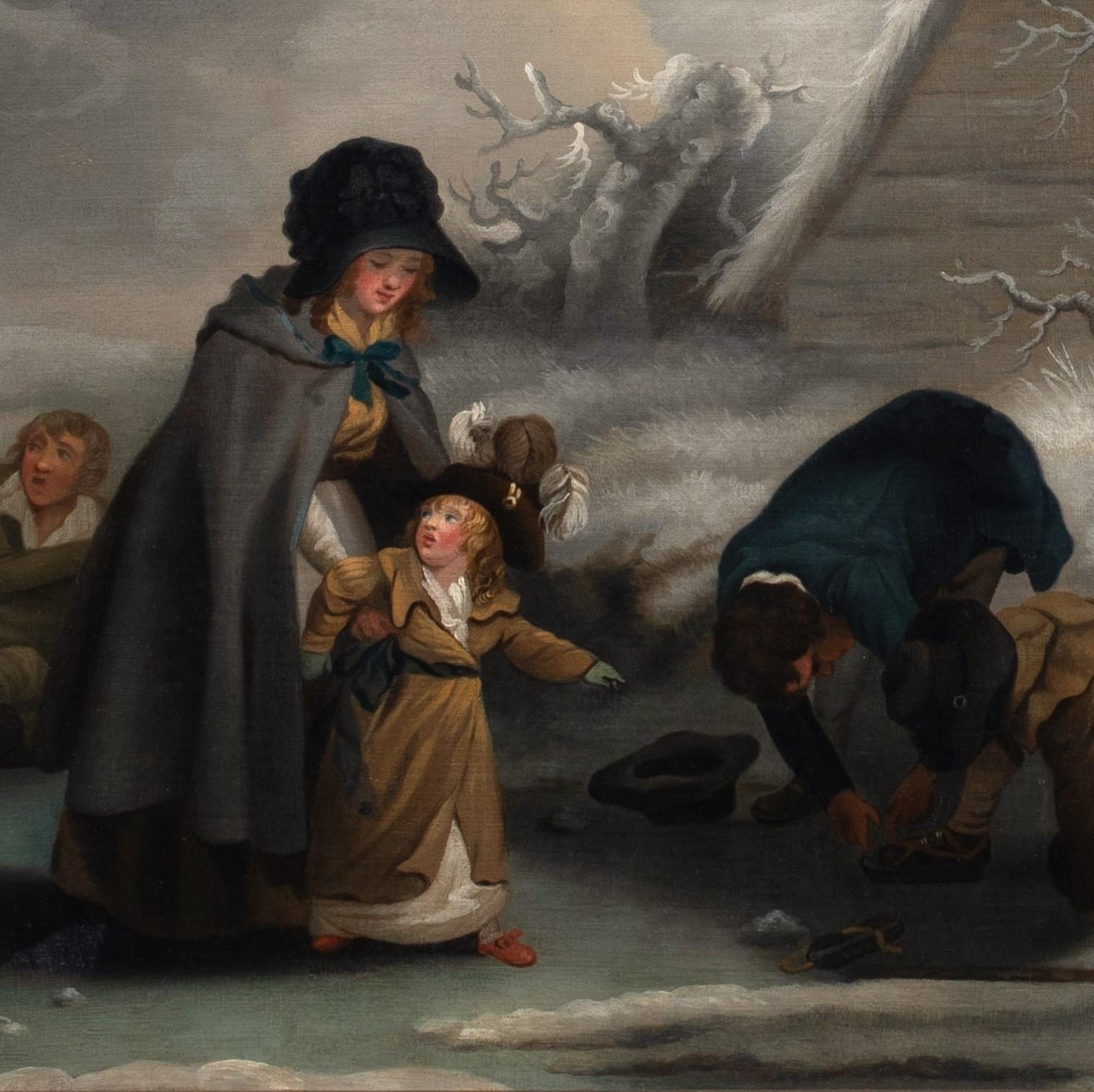 Ice Skating In A Winter Landscape, 18th Century   3