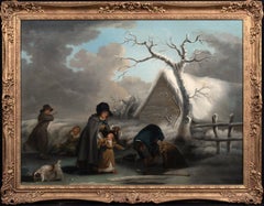 Ice Skating In A Winter Landscape, 18th Century  