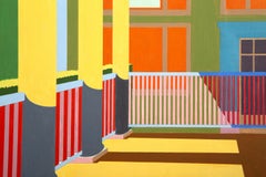 Porch, Pop Art Architectural Painting by George Mueller 1967