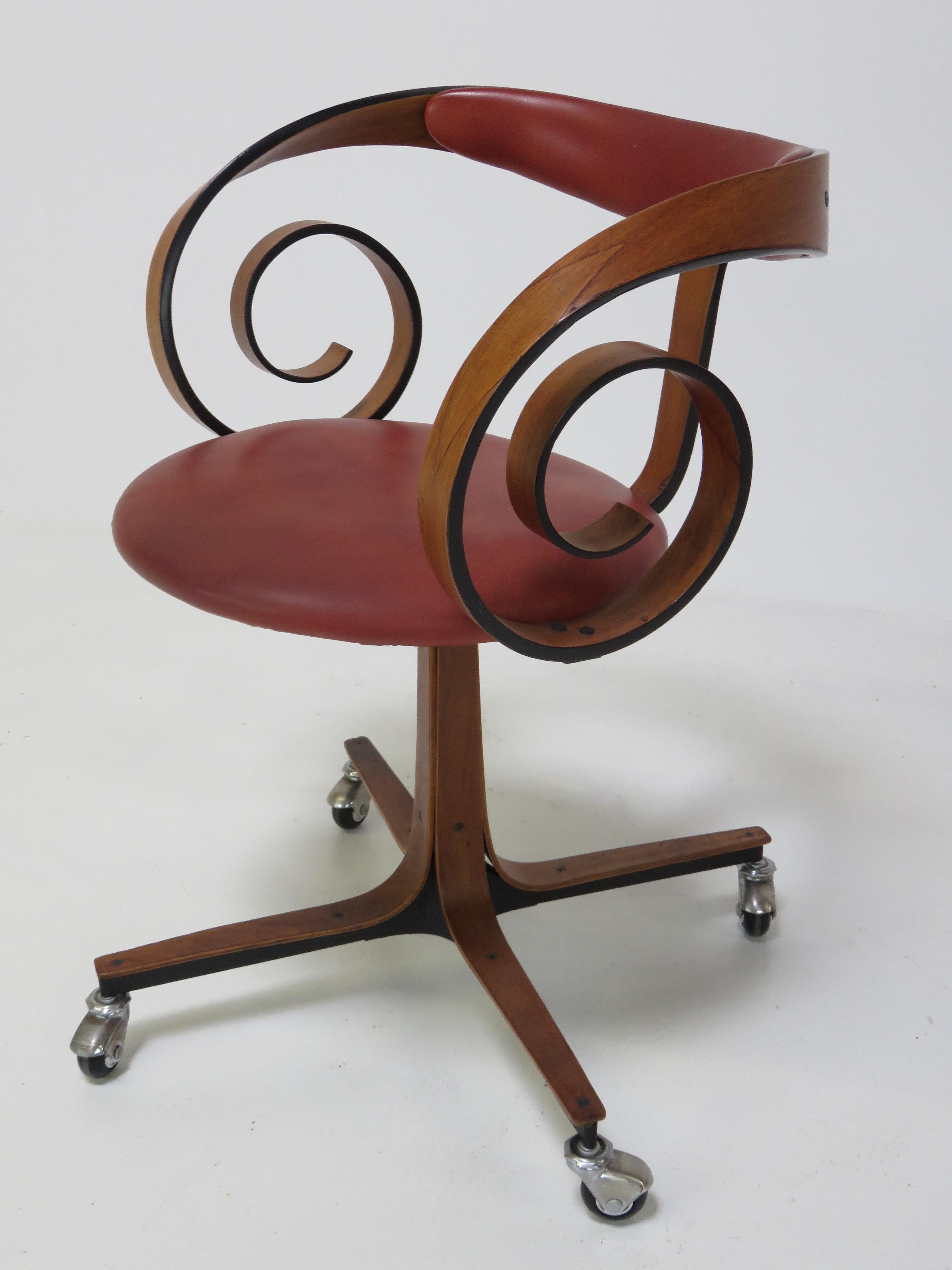 Mid-20th Century George Mulhauser Desk Chair