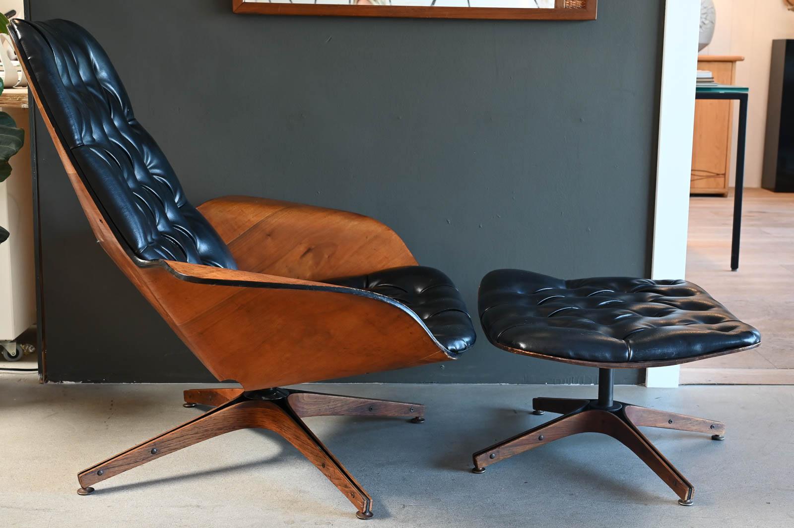 American George Mulhauser for Plycraft Mr. Chair & Ottoman, ca. 1970