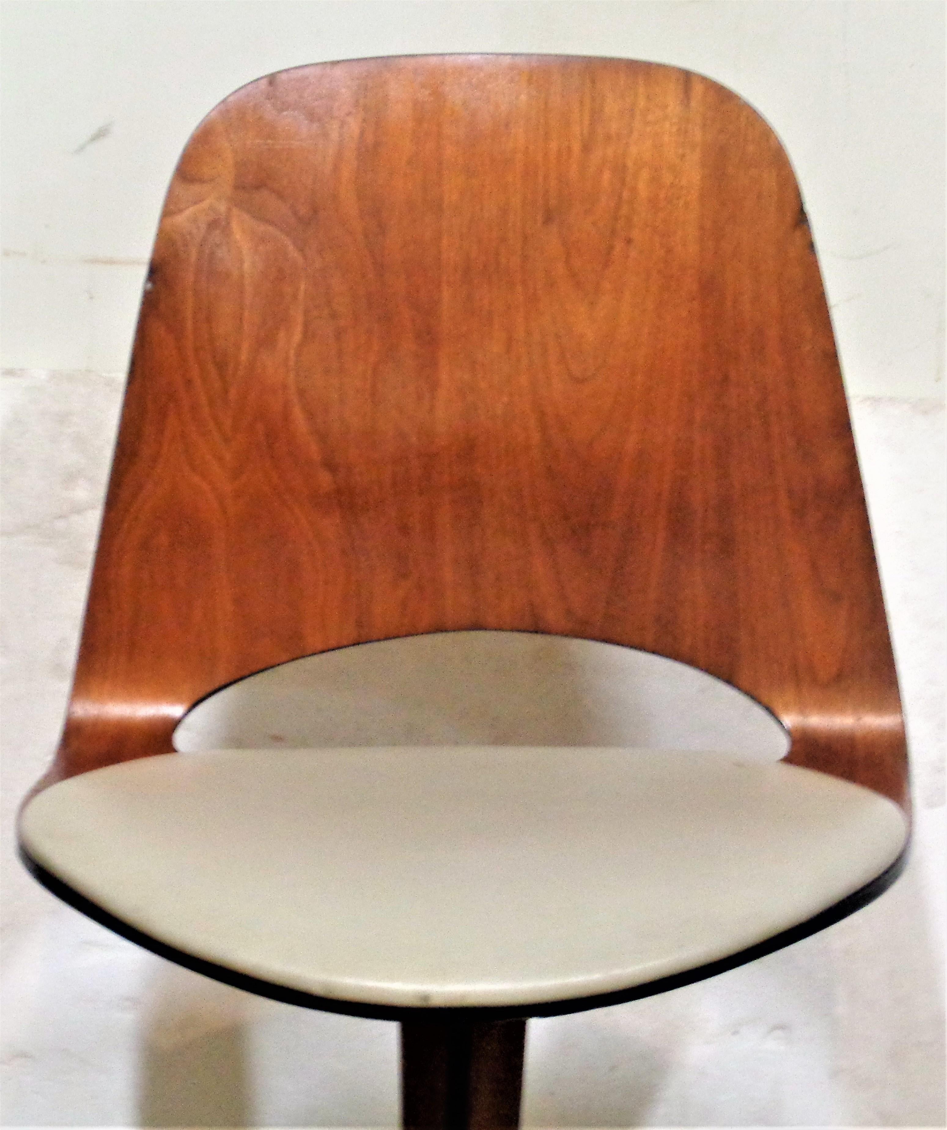 George Mulhauser Plycraft Swivel Chair, 1950's 5