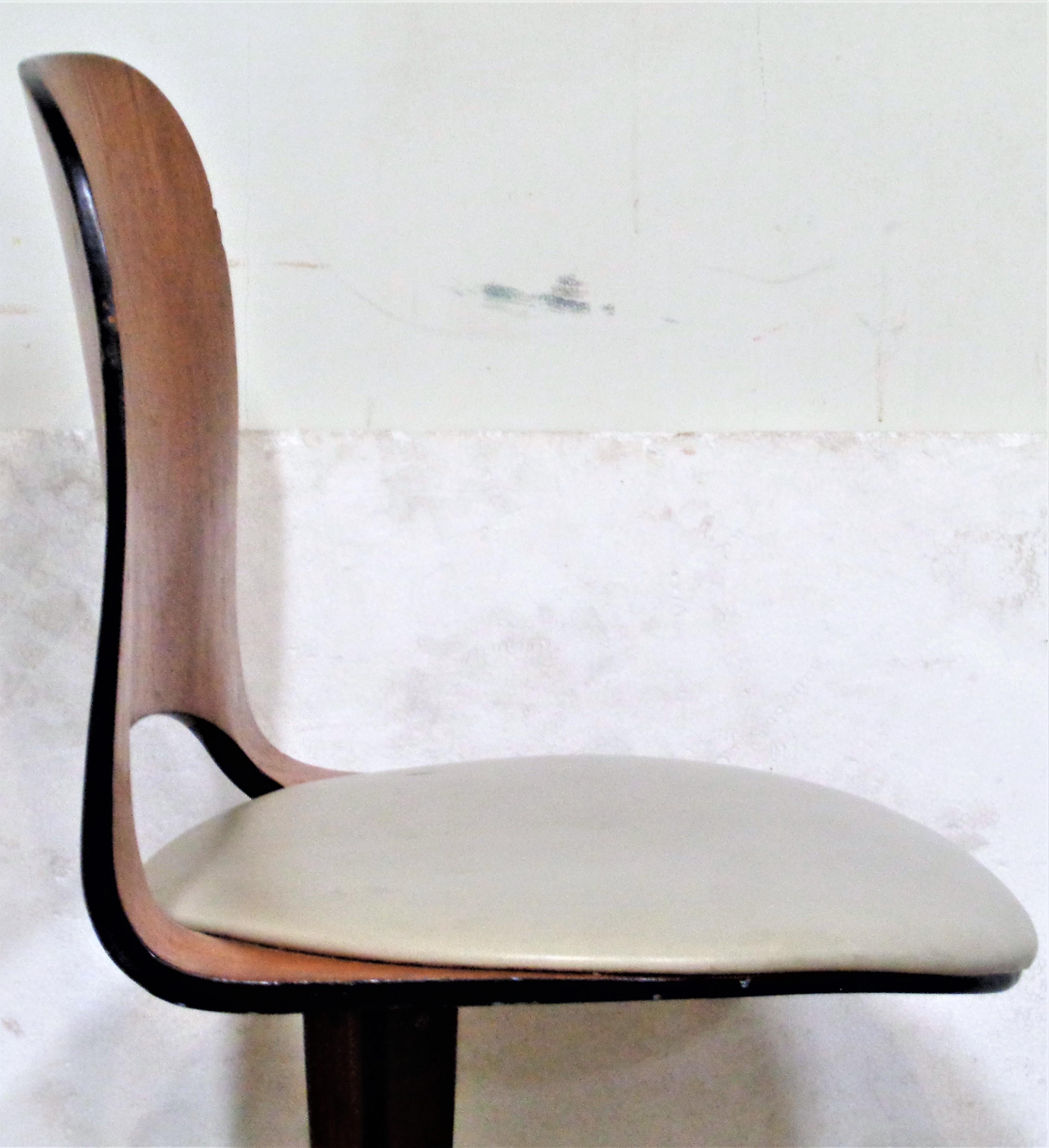 George Mulhauser Plycraft Swivel Chair, 1950's 7