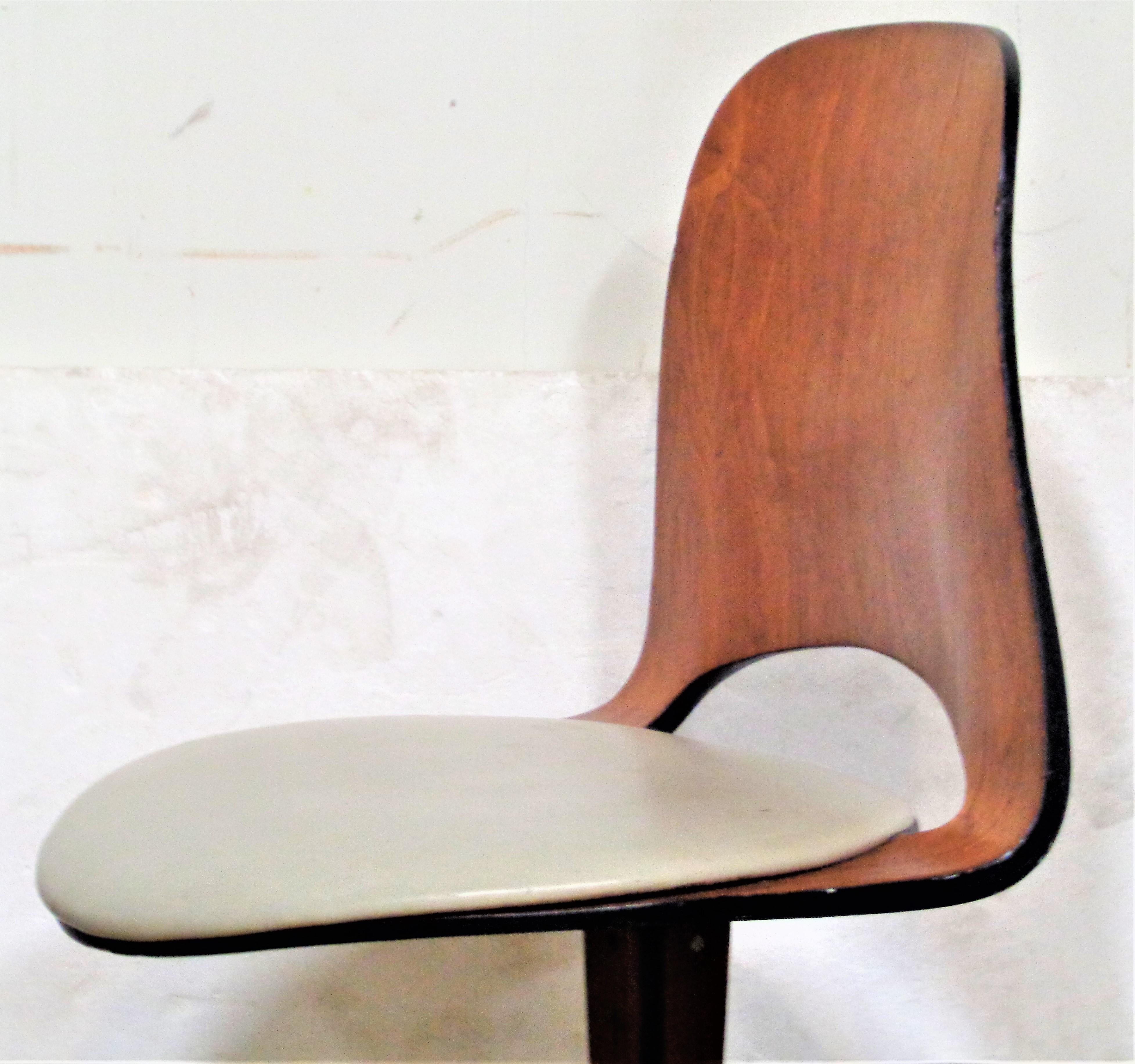 George Mulhauser Plycraft Swivel Chair, 1950's 8