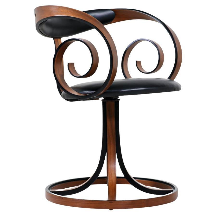 George Mulhauser "Scroll" Swivel Chair for Plycraft