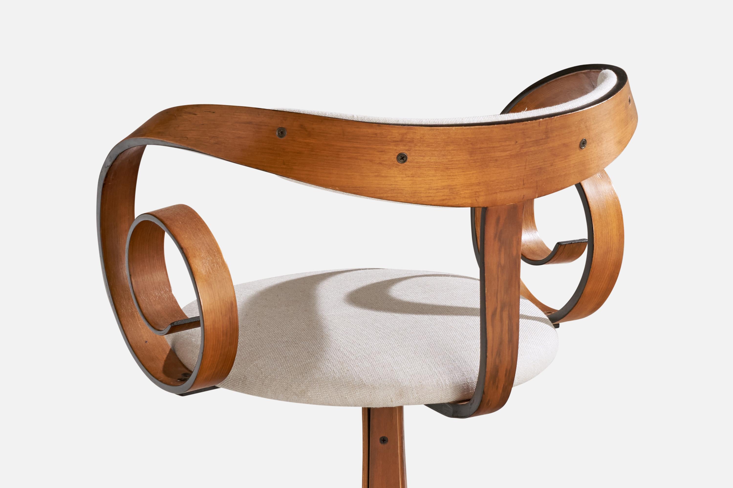 Mid-20th Century George Mulhauser, Sultana Armchairs, Walnut, Fabric, 1960s