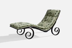 George Mulhauser, Sultana Chaise Longue, Moulded Plywood, Velvet, USA, 1960s