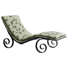 George Mulhauser, Sultana Chaise Longue, Moulded Plywood, Velvet, USA, 1960s