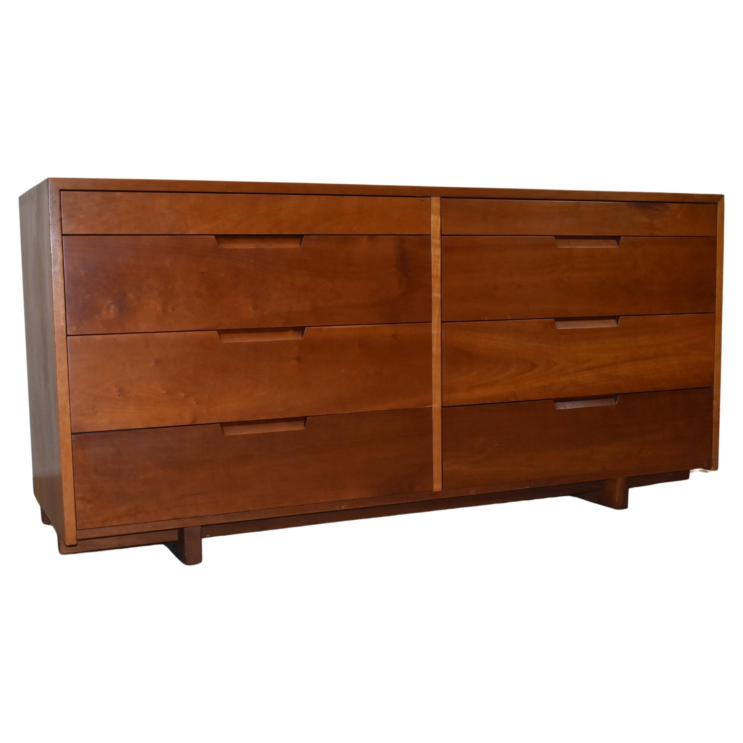 George Nakashima 8 Drawer Cherry Chest, Mid-Century For Sale