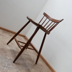 George Nakashima American Walnut Mid-Century Bar Stool