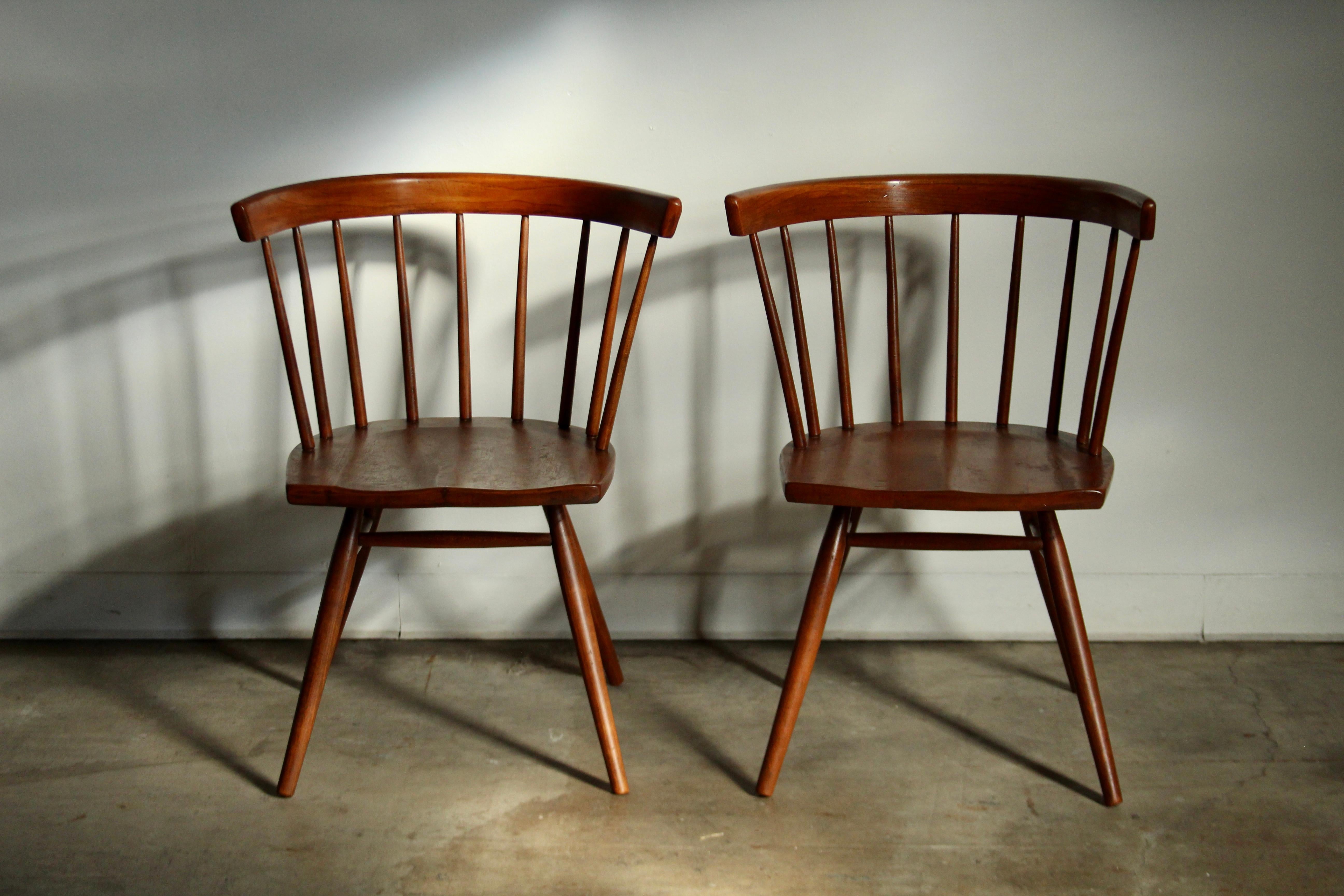 A stunning pair of George Nakashima attributed 