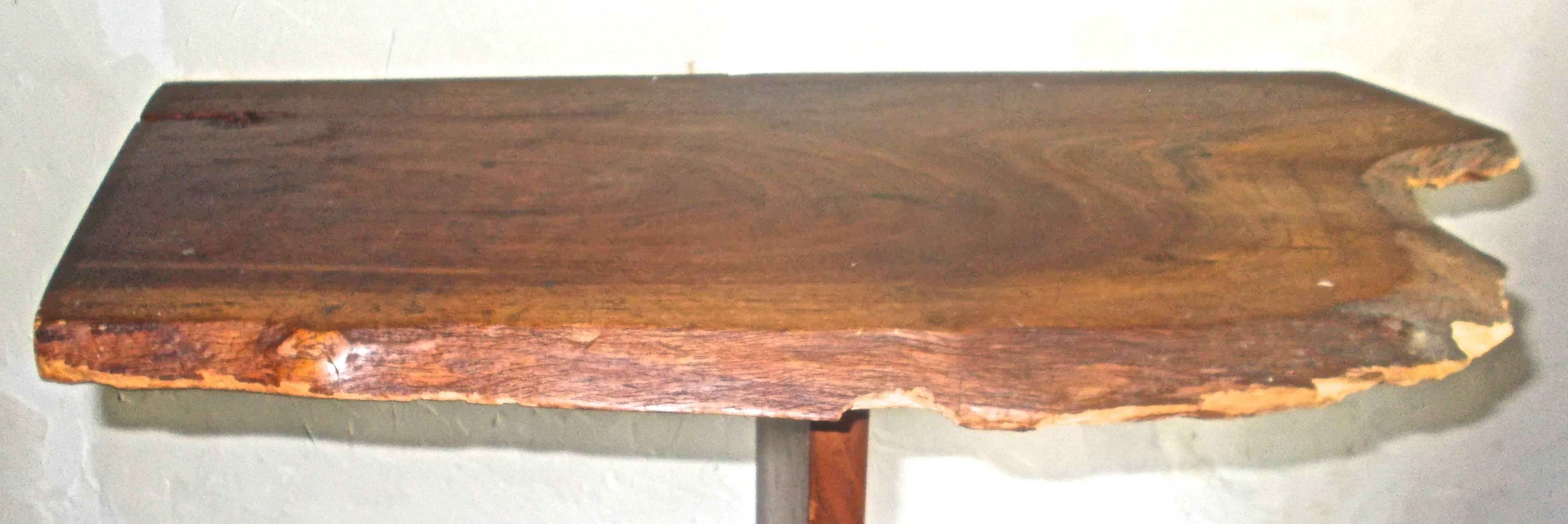 Hand-Crafted George Nakashima Attributed Walnut 'Minguren' Pedestal Table