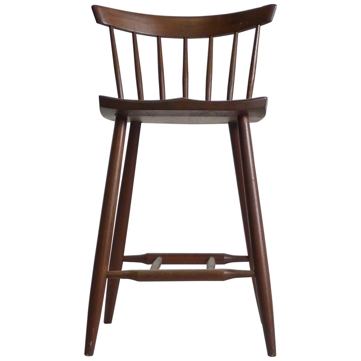 George Nakashima Barstool in English Walnut, 1960s